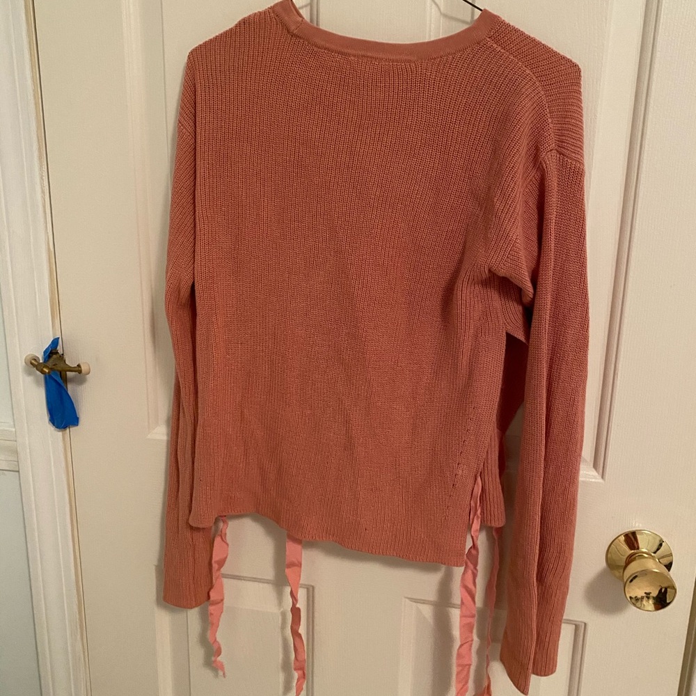 Garage Pink sweater with ribbons - Picture 4 of 4